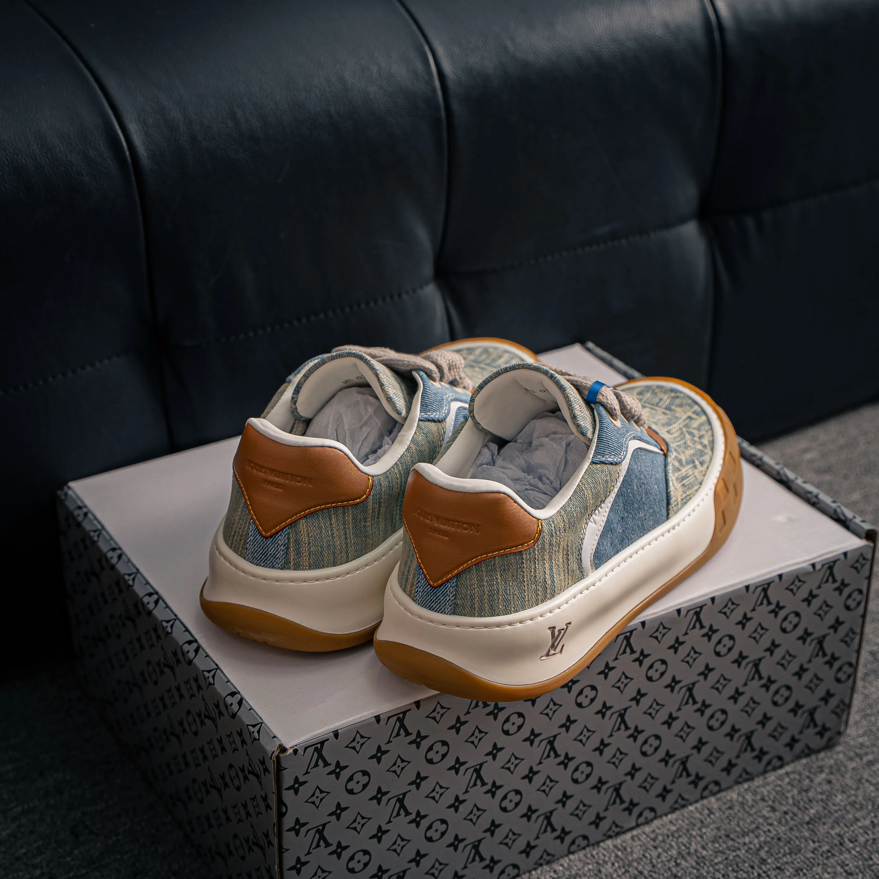# LV LOUIS VUITTON Tilted Low Sneakers Series Low-Top Retro Versatile Skate Shoes 2026 Skate Shoes Shoes